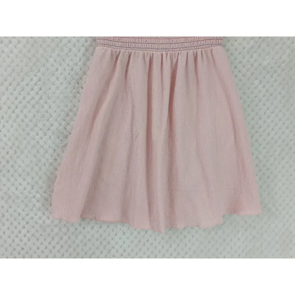 Dot Dot Smile Limited Edition Girls 3/4 Pink Smocked Party Dress